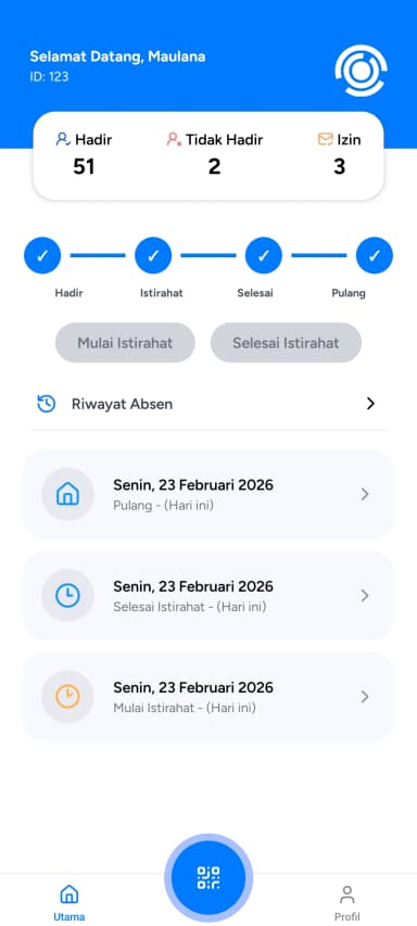 ScanHadir Mobile Preview